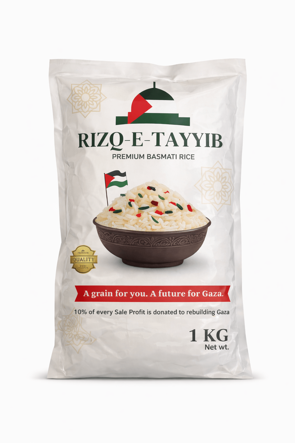 Rizq - e - Tayyib Premium Basmati Rice 1kg - Rizq - E - Tayyib