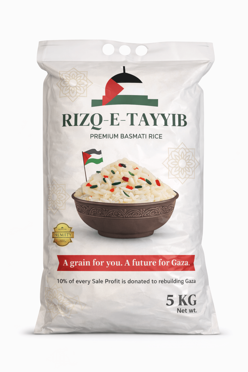 Rizq - e - Tayyib Premium Basmati Rice 5kg - Rizq - E - Tayyib